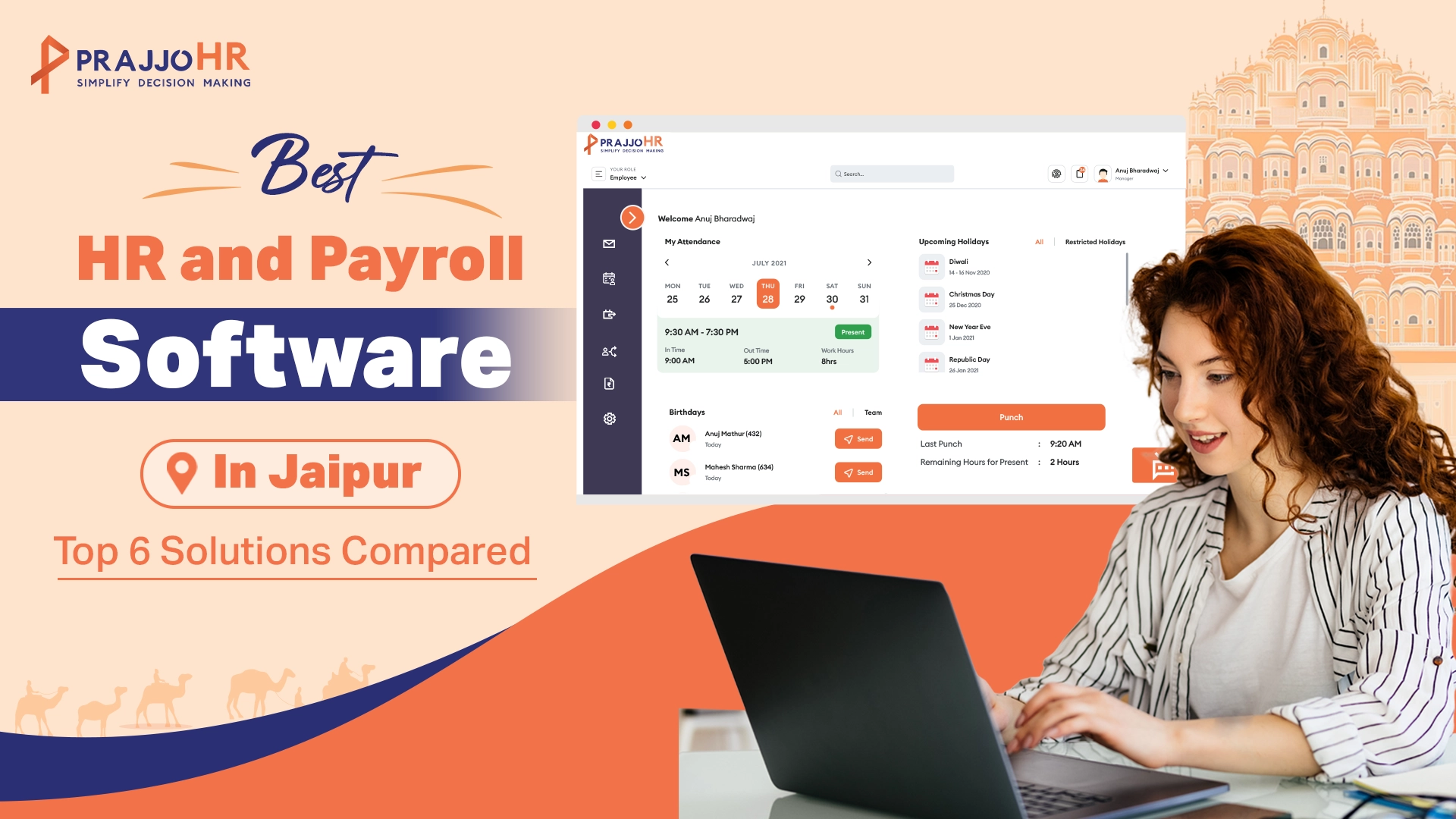 Best HR and Payroll Software in Jaipur: Top 6 Solutions Compared