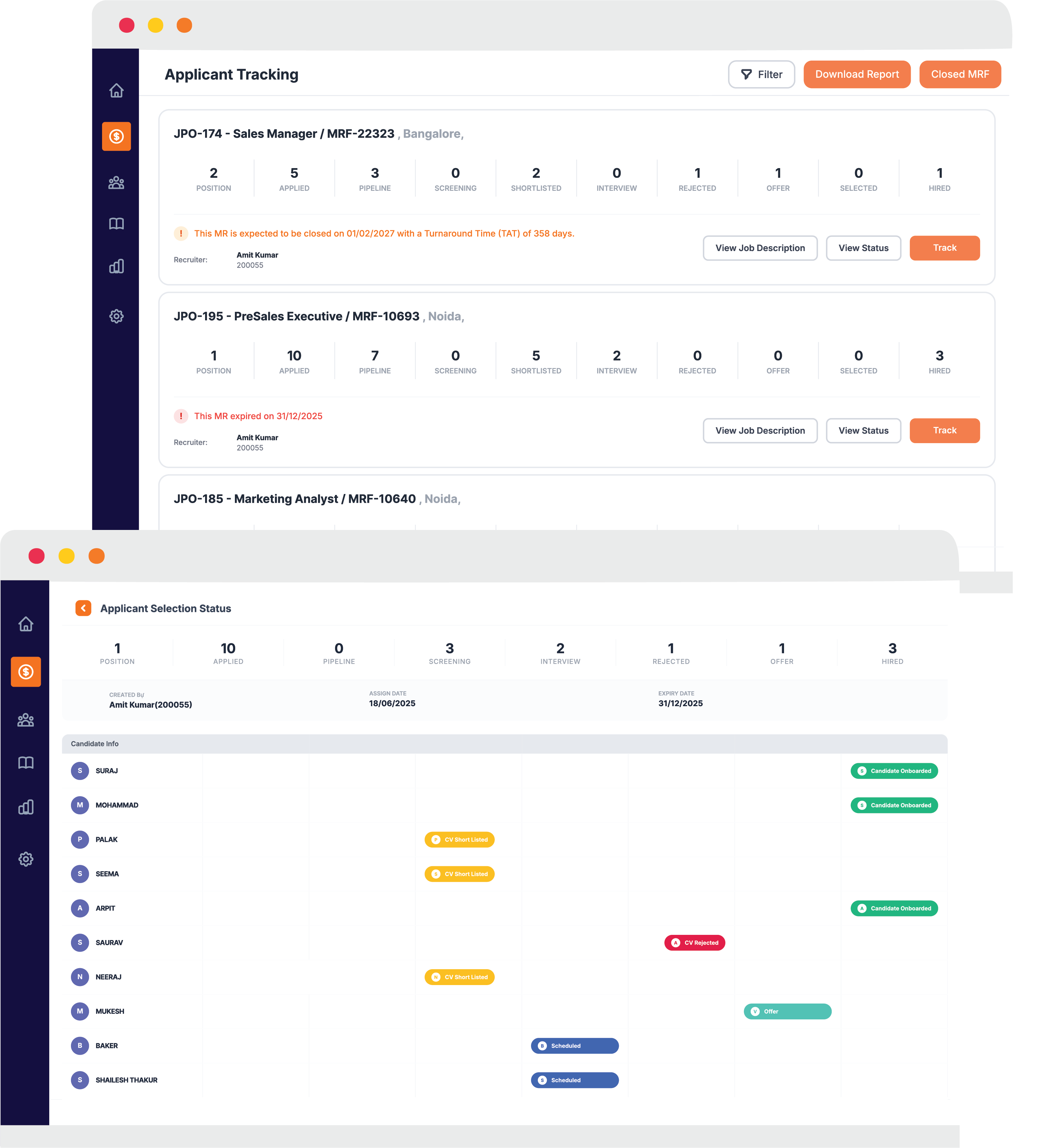 HR Dashboard